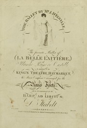 The favorite ballet of La belle laitière, ou Blanche, Reine de Castille by Daniel Steibelt
