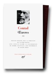 Cover of: Conrad: Oeuvres, tome 3