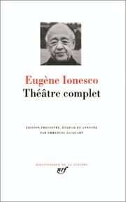 Cover of: Théâtre complet by Eugène Ionesco