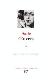 Cover of: Oeuvres Completes by Marquis de Sade