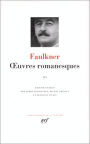 Cover of: Œuvres romanesques by William Faulkner