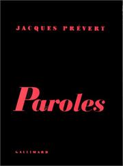 Cover of: Paroles by Jacques Prévert, Jacques Prévert