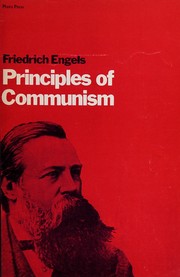 Cover of: Principles of communism.