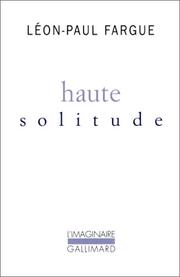 Cover of: Haute solitude