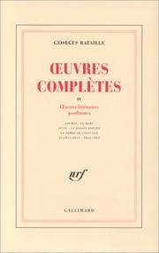 Cover of: Oeuvres complètes, tome 4