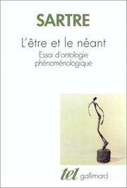L’être et le néant by Jean-Paul Sartre