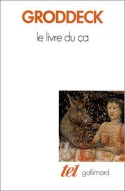 Cover of: Le livre du ça by Georg Groddeck