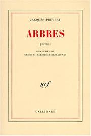 Cover of: Arbres by Jacques Prévert