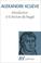 Cover of: Introduction à la lecture de Hegel 