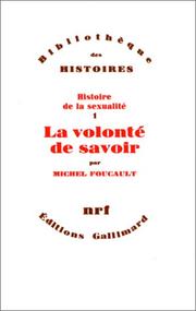 Cover of: La Volonte De Savoir by Michel Foucault
