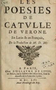 Cover of: Poesies: en Latin et en François