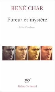Cover of: Fureur et mystère. by René Char