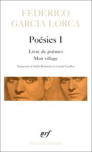 Cover of: Poésies by Federico García Lorca