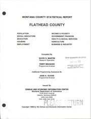 Cover of: Flathead County: Montana county statistical report