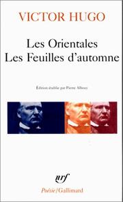 Cover of: Les Orientales/Les Feuilles D'Automne by Hugo
