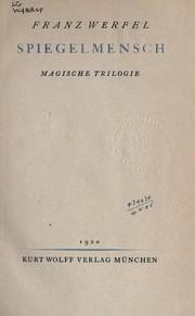 Cover of: Spiegelmensch: magische Trilogie