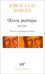 Cover of: Oeuvre poétique, 1925-1965