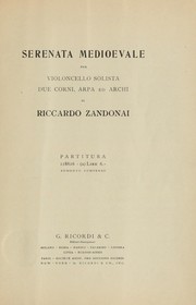Cover of: Serenata medioevale: per violoncello solista, due corni, arpa ed archi