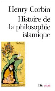 Cover of: Histoire de la philosophie islamique by Corbin, Henry.