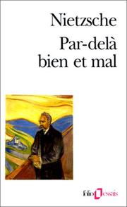 Cover of: Par-delà bien et mal