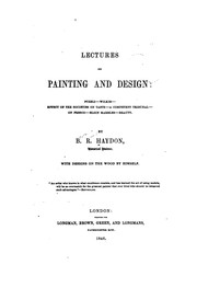 Cover of: Lectures on painting and design.