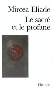 Cover of: Le Sacré et le Profane
