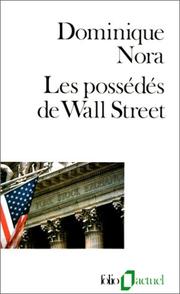 Cover of: Les possédés de Wall Street
