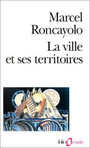 Cover of: La ville et ses territoires