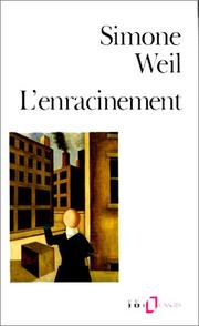 Cover of: L'Enracinement