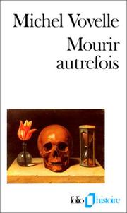 Cover of: Mourir autrefois