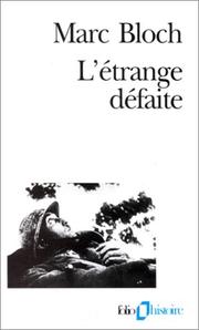 Cover of: L'Etrange Deaite by Marc Bloch