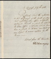 Cover of: Resolution for the Commissioner of the Continental Loan Office in the state of New Hampshire, about damaged Loan Office certificates