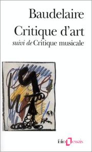 Cover of: Critique D'Art
