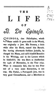 Cover of: The life of Benedict de Spinosa