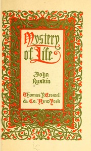 Cover of: Mystery of life