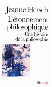 Cover of: L'étonnement philosophique by Jeanne Hersch