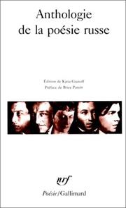 Cover of: Anthologie de la poésie russe by Katia Granoff