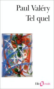 Cover of: Tel quel