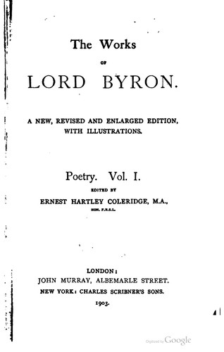 The works of Lord Byron. by Lord Byron