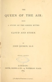Cover of: The Queen of the air by John Ruskin