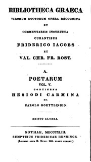 Cover of: Hesiodi Carmina