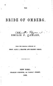 Cover of: The bride of Omberg. by Emilie Flygare-Carlén