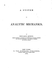 Cover of: A System of Analytic Mechanics ...