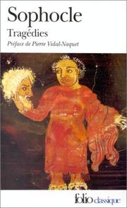 Cover of: Tragédies by Sophocles