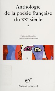 Cover of: Anthologie de la poésie française du XXe siècle.