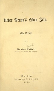 Cover of: Ueber Renan's Leben Jesu: ein Bericht