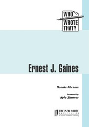 Cover of: Ernest J. Gaines