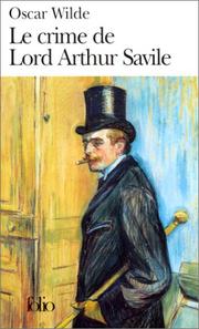 Cover of: Le Crime de Lord Arthur Savile et autres contes