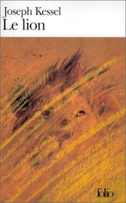 Cover of: Le Lion by Joseph Kessel