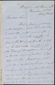 Cover of: [Letter to Emma Weston?]